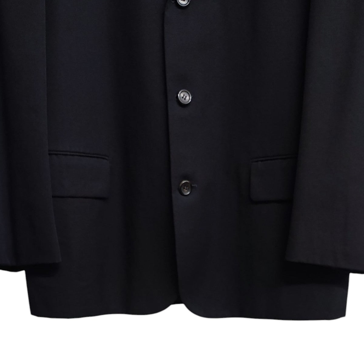 【AD1999】コムデギャルソン ウール ボタンレスコート ブラック アーカイブ COMME des GARCONS HOMME(コムデギャルソンオム) AD1994 3B