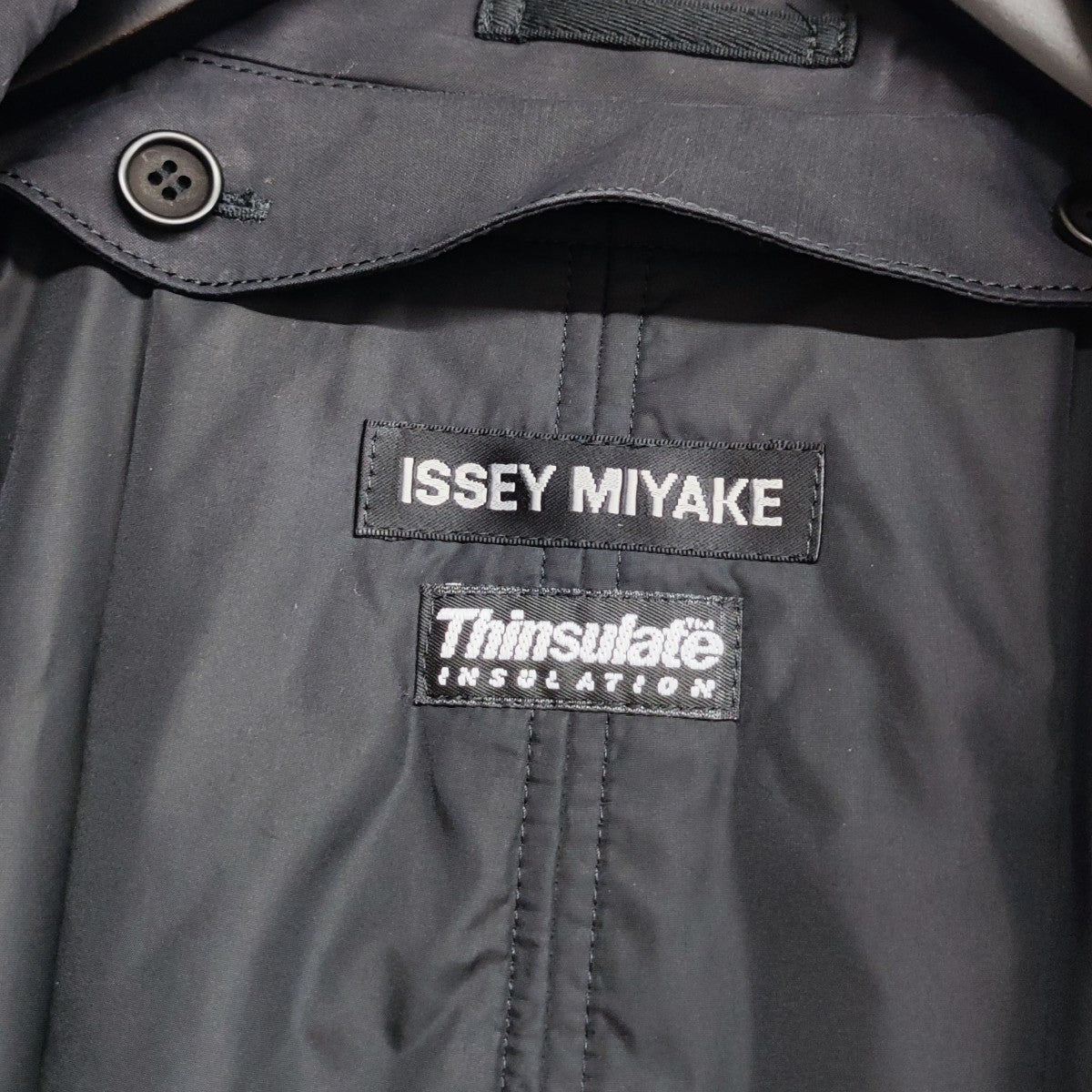 ISSEY MIYAKE MEN '80s ステンカラーコート ISSEY MIYAKE(イッセイミヤケ) ライナーシンサレート ステン