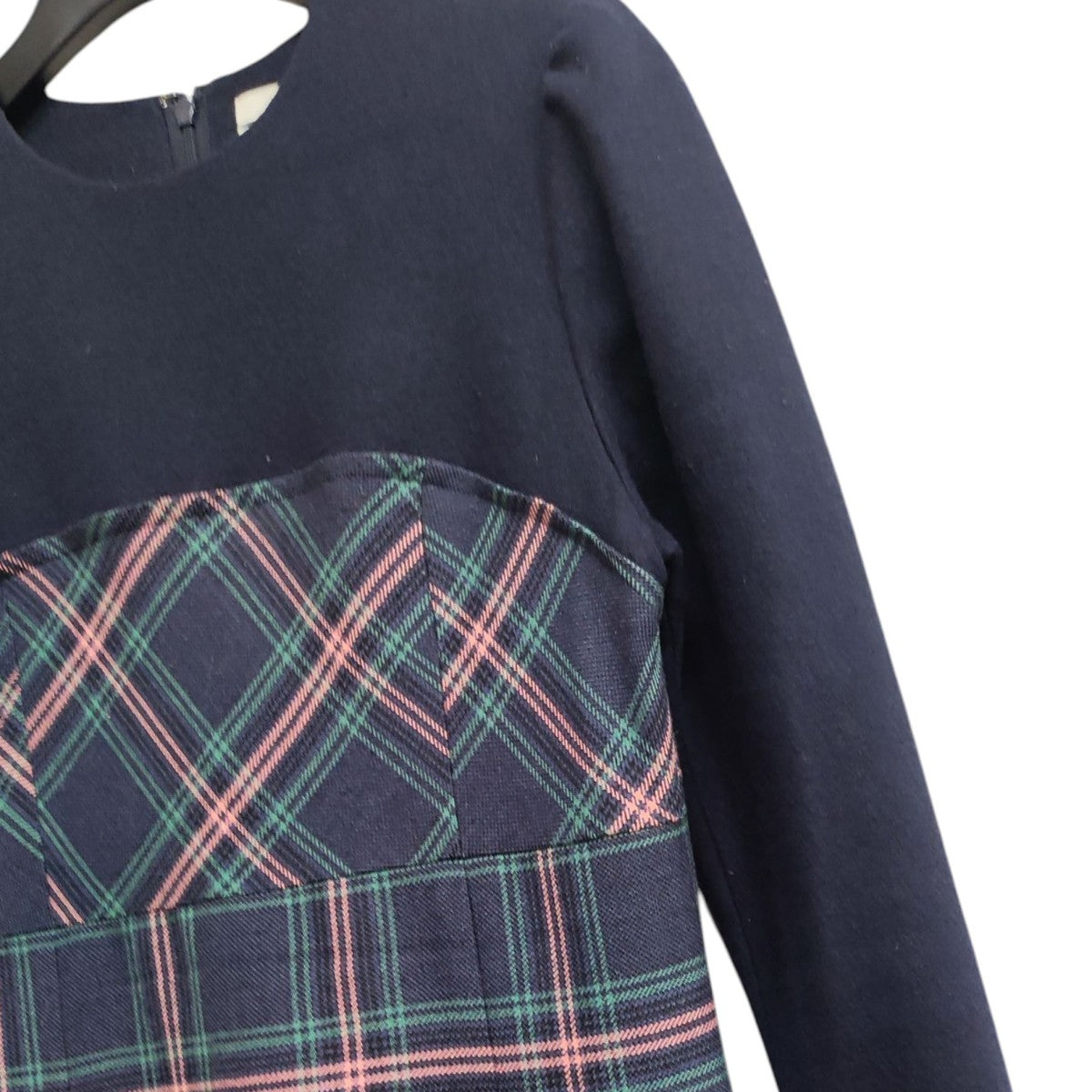 ボーダーズアットバルコニー ＰＬＡＩＤ ＭＩＤＩ ＤＲＥＳＳ BORDERS AT BALCONY(ボーダーズアットバルコニー) PLAID MIDI