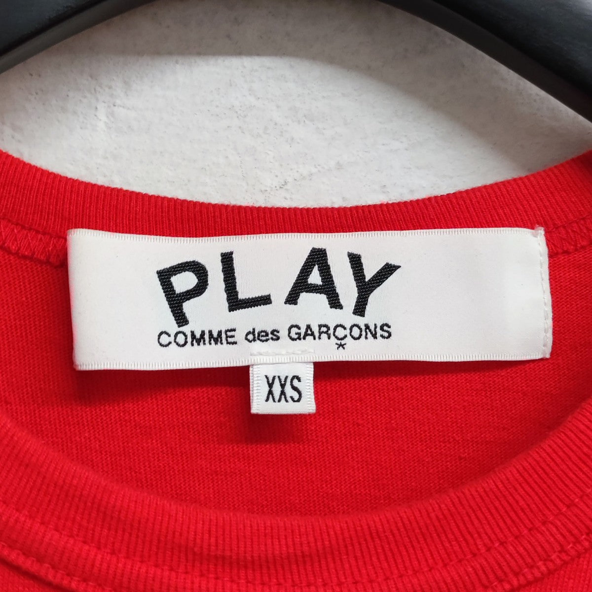 PLAY COMME des GARCONS 2024AW ダブルハートワッペンTシャツ AX-T226 古着・中古-4枚目のアイテム画像