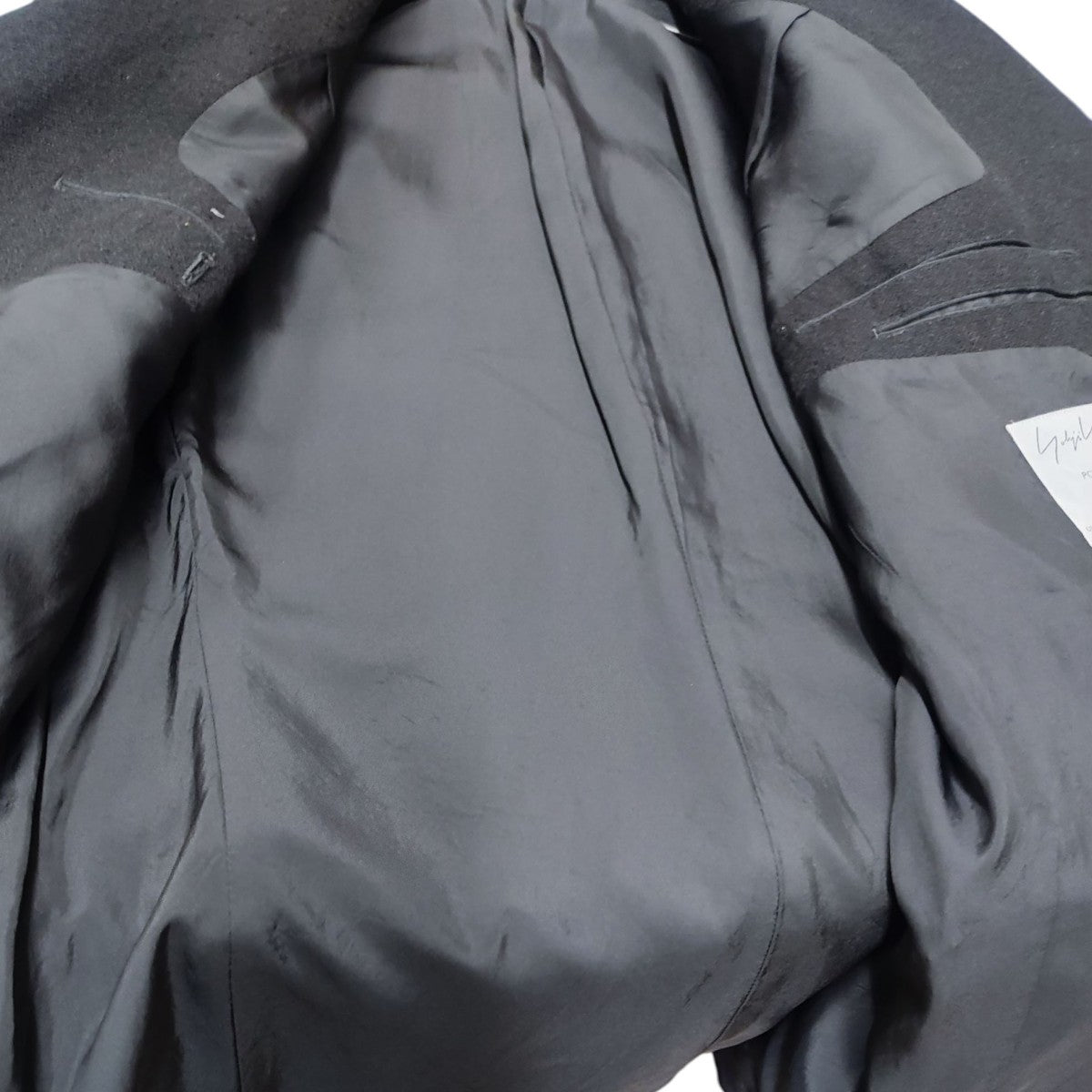 【 Yohji Yamamoto POUR HOMME 】ヨウジヤマモトプールオム ネップ シルク ジャケット/ ブラック / F / 絹 サンプル Yohji Yamamoto pour homme(ヨウジヤマモトプールオム) ネップ3B