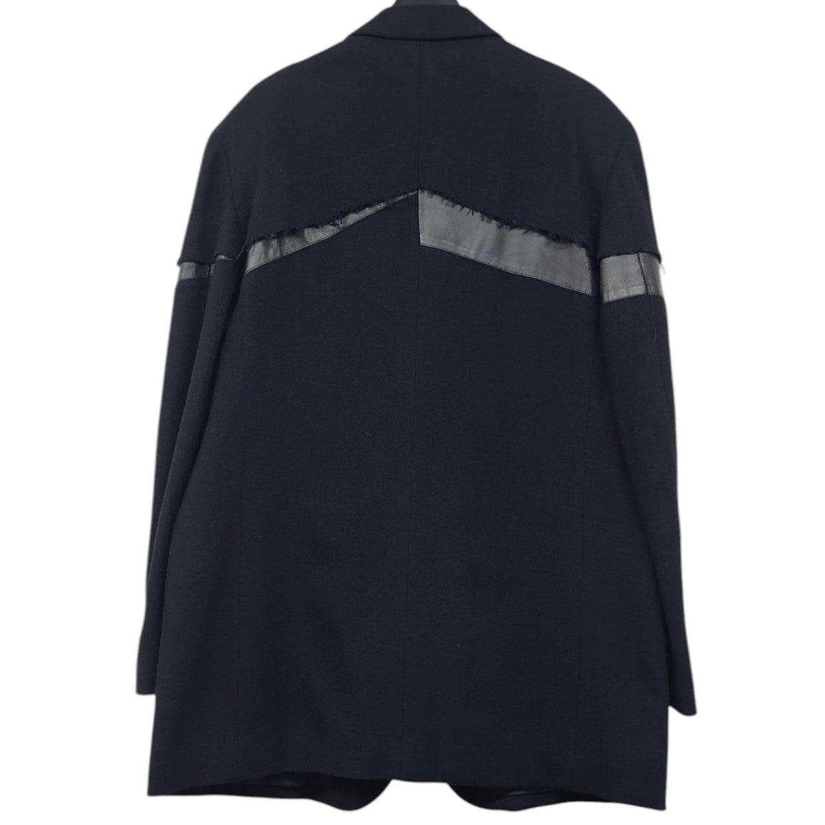 ヨウジヤマモト　ウールジャケット WOOL GABARDINE ASYMMETRY LAPEL JACKET(S Black): Vintage 1.1