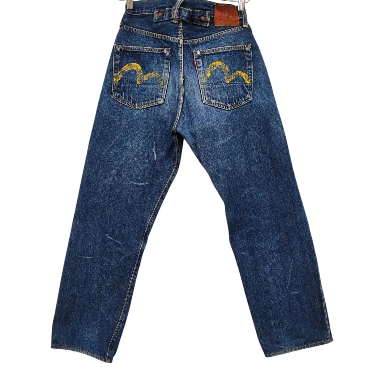 EVISU　2504XX　かもめ　デニム　ジーンズ　鬼ヒゲ　革パッチ　W30 EVISU 2504XX かもめ デニム ジーンズ 鬼ヒゲ 革パッチ W30 2025