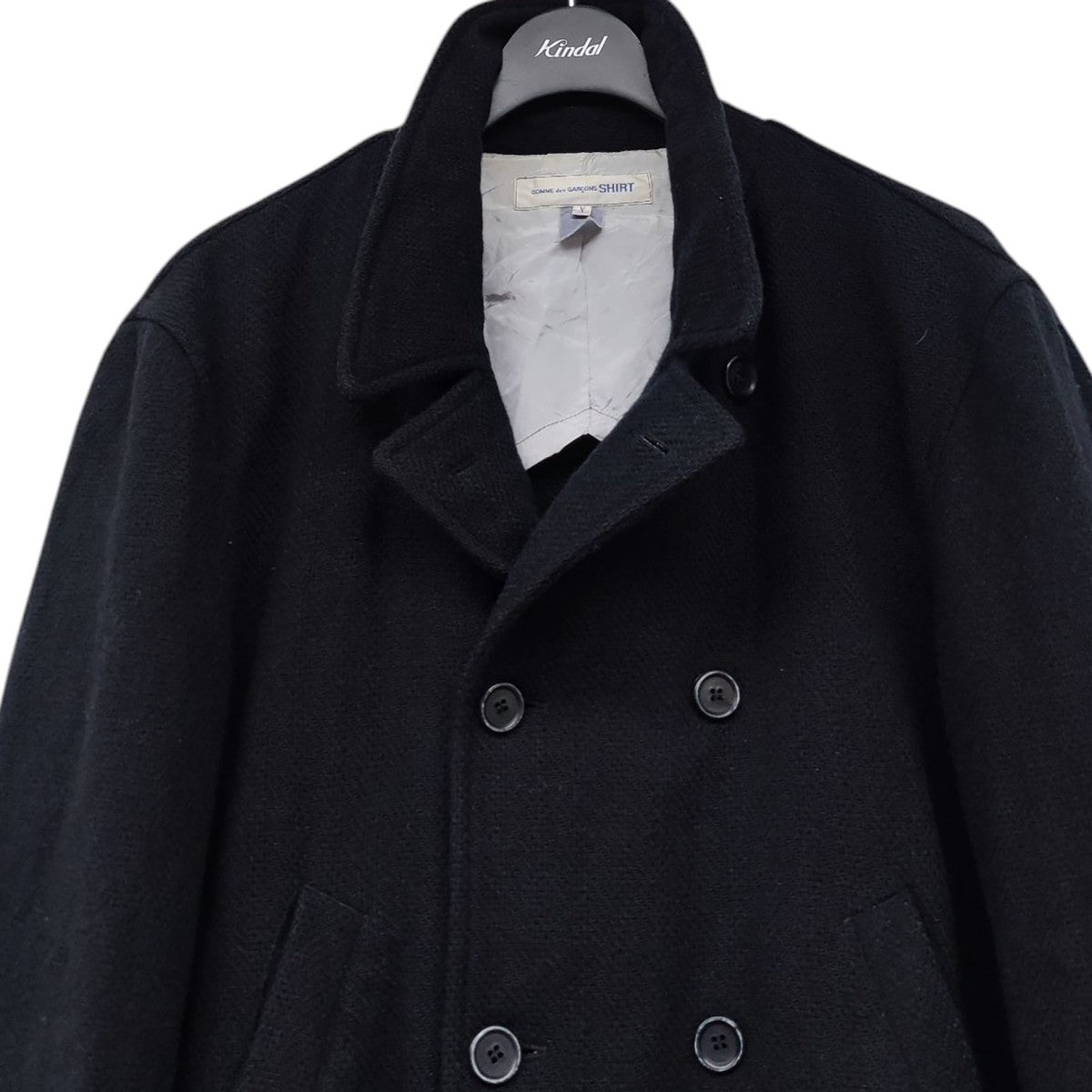 コム・デ・ギャルソン　オム　縮絨ウールピーコート COMME des GARCONS HOMME - コムデギャルソンオム24AWウール