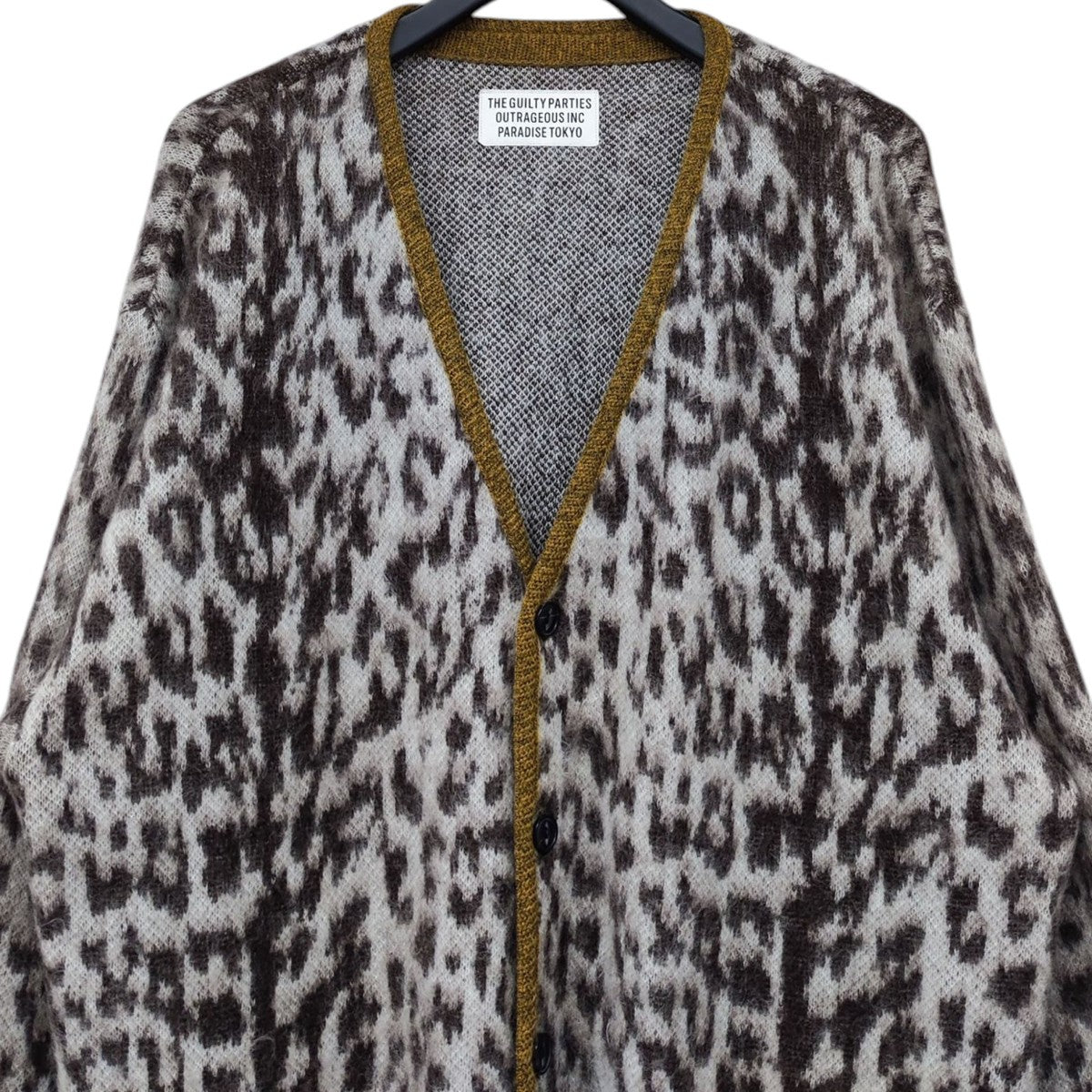 WACKOMARIA レオパードカーディガン WACKO MARIA (ワコマリア) LEOPARD JACQUARD CARDIGAN (TYPE-1