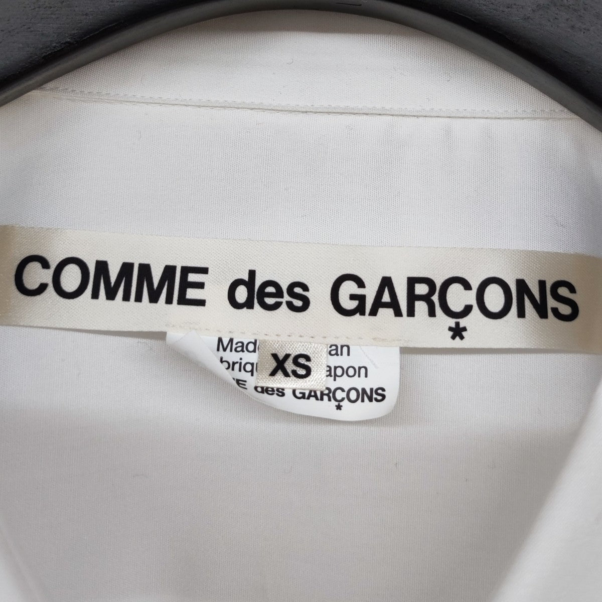 ブラックコムデギャルソン / オーバーサイズロングシャツ 白 COMME des GARCONS(コムデギャルソン) 2023AW オーバーサイズ