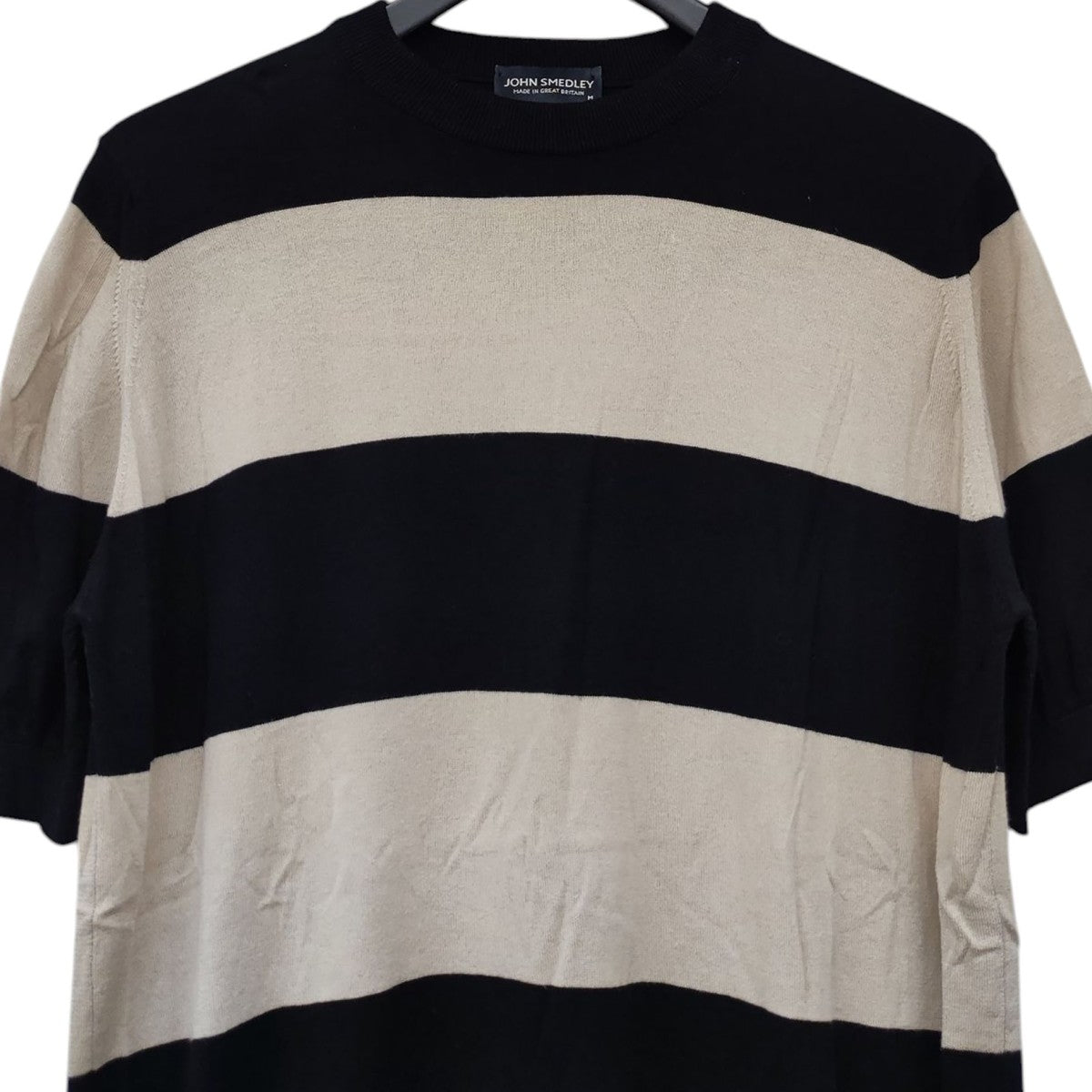 極美品　JOHN SMEDLEY グレー半袖ウール混、ブラックコットンニットS JOHN SMEDLEY｜ジョンスメドレー日本公式