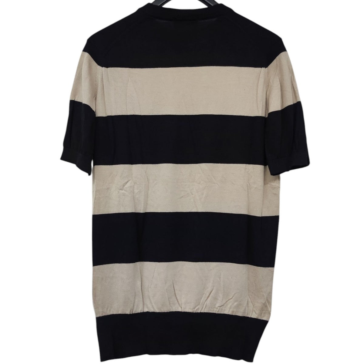 JOHN SMEDLEY(ジョンスメドレー) 半袖コットンニット ブラック