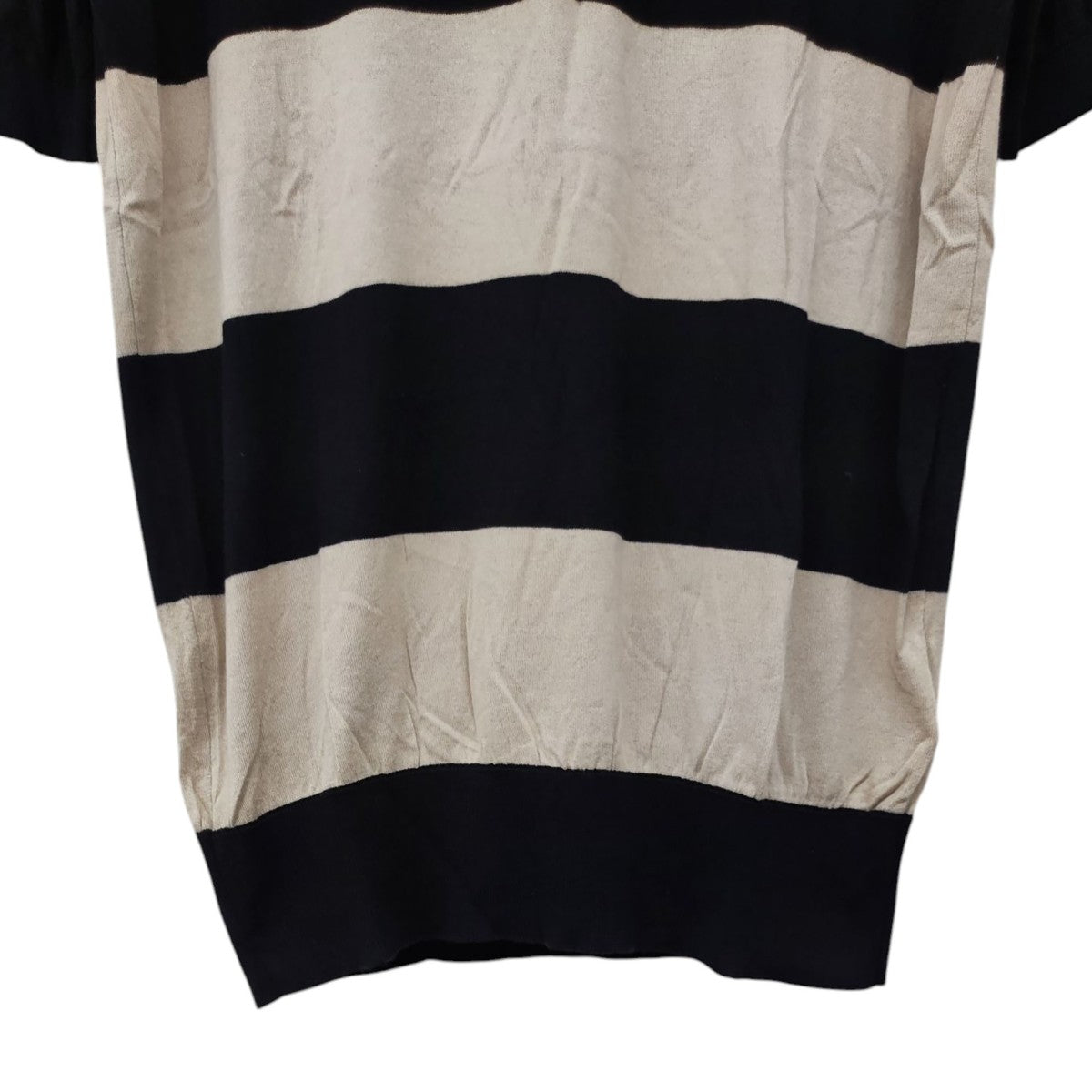 JOHN SMEDLEY(ジョンスメドレー) 半袖コットンニット ブラック