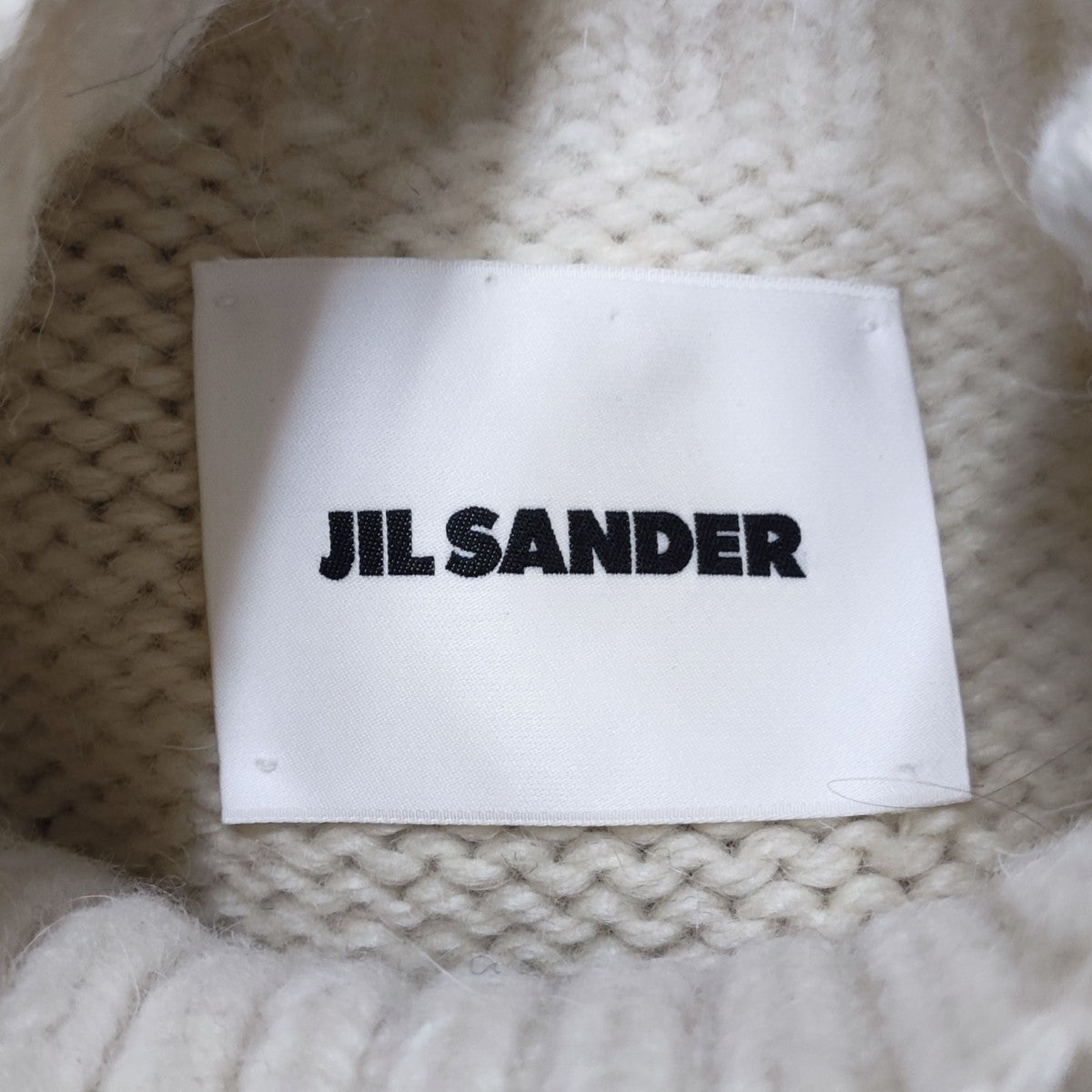 JIL SANDER Wool mohair blend oversize pullover タートルニット J21GP0039 古着・中古-4枚目のアイテム画像