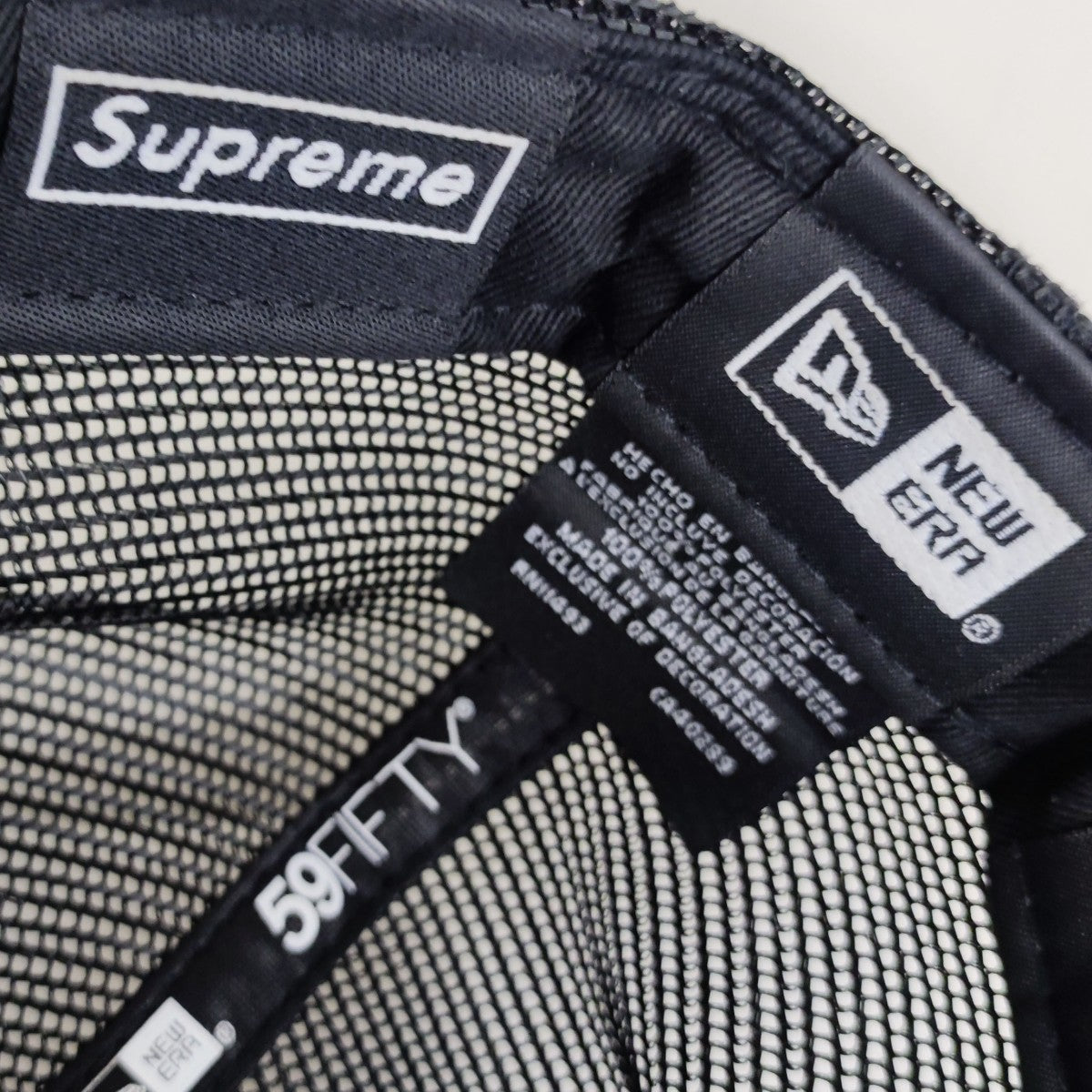 supreme シュプリーム Supreme(シュプリーム) BOX LOGO メッシュキャップ ブラック