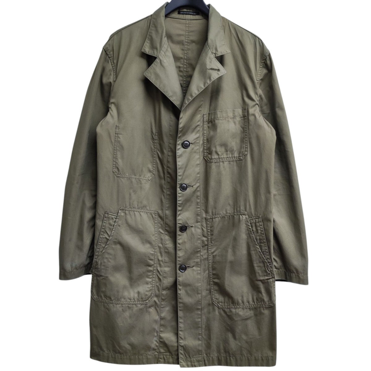Yohji Yamamoto pour homme ミリタリーテイスト ロングジャケット 古着・中古-1枚目のアイテム画像
