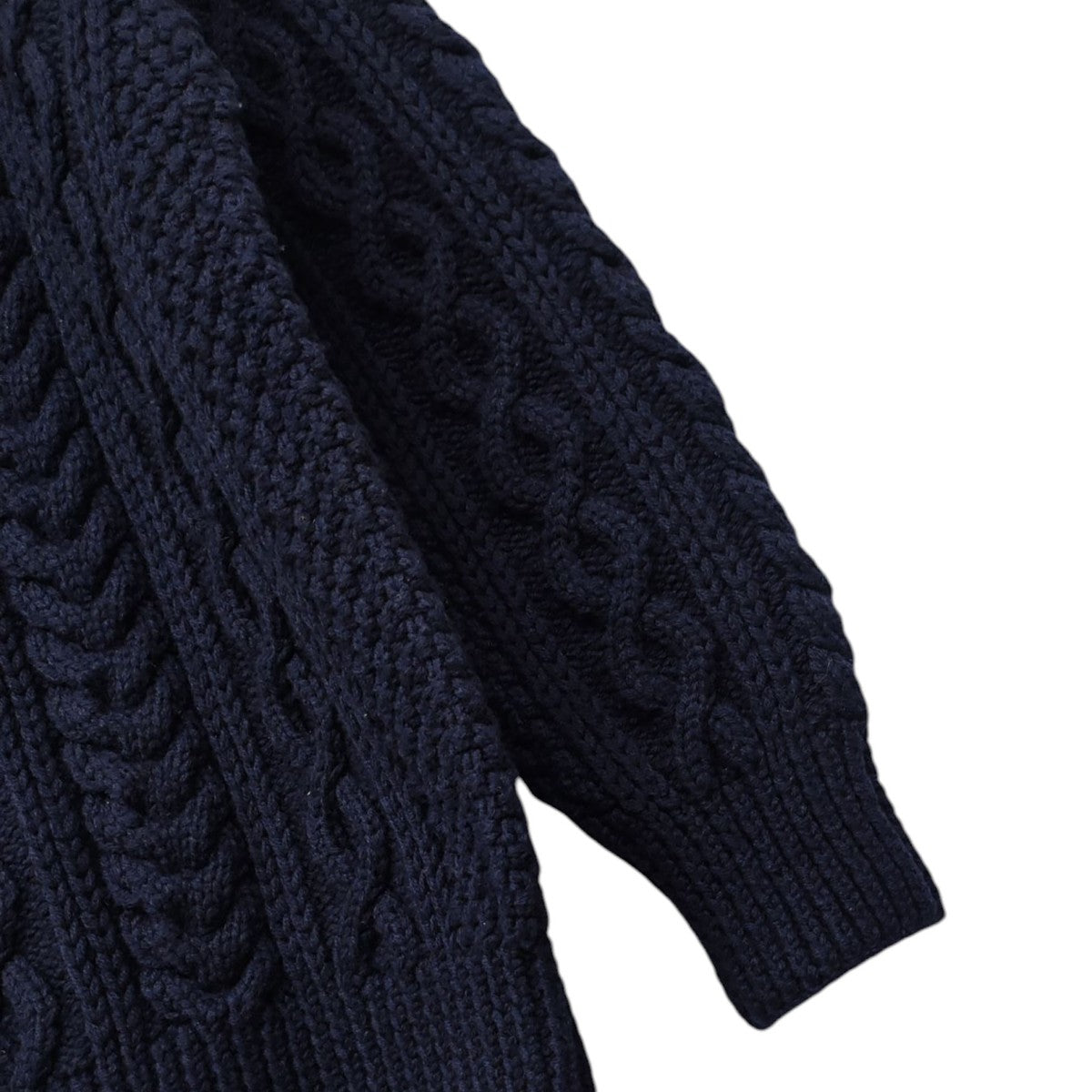 INVERALLAN ネイビー ケーブルニットセーター FACTOTUM（ファクトタム）の「【FACTOTUM×INVAR ALLAN】アランケーブル