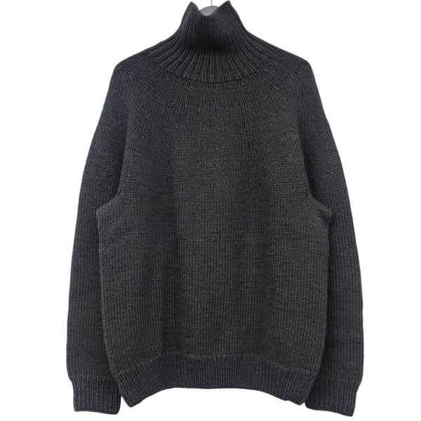 1/13迄値下げ23aw comoli カシミヤ和紙タートルネックニット COMOLI(コモリ) 2023AW カシミア和紙ハンドタートルネックニット Y03