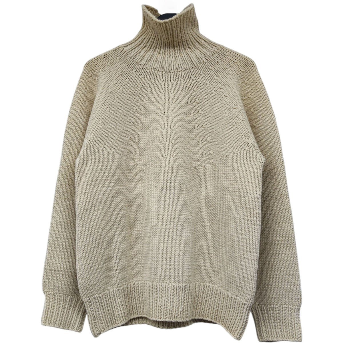 COMOLI カシミア和紙　タートルネックニット コモリ　メランジ COMOLI(コモリ) カシミア和紙ハンドタートルネックニット N03