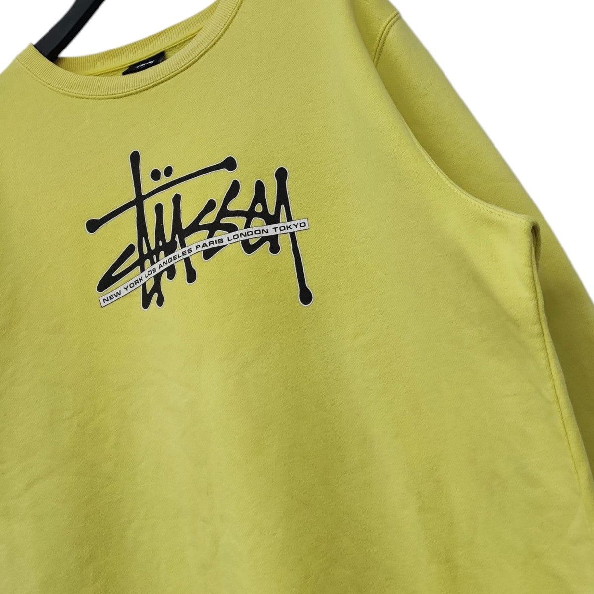 stussy(ステューシー) ロゴ クルーネックスウェット Z3000SAS イエロー