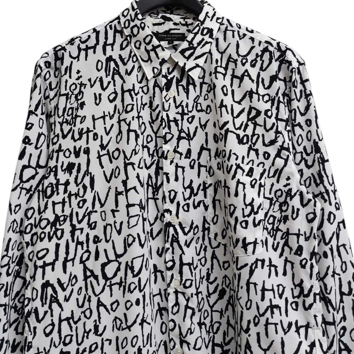 コムデギャルソンオムプリュス ロンT エステル総柄穴あき AD2023 S コムデギャルソンオムプリュス ロンT エステル総柄穴あき AD2023