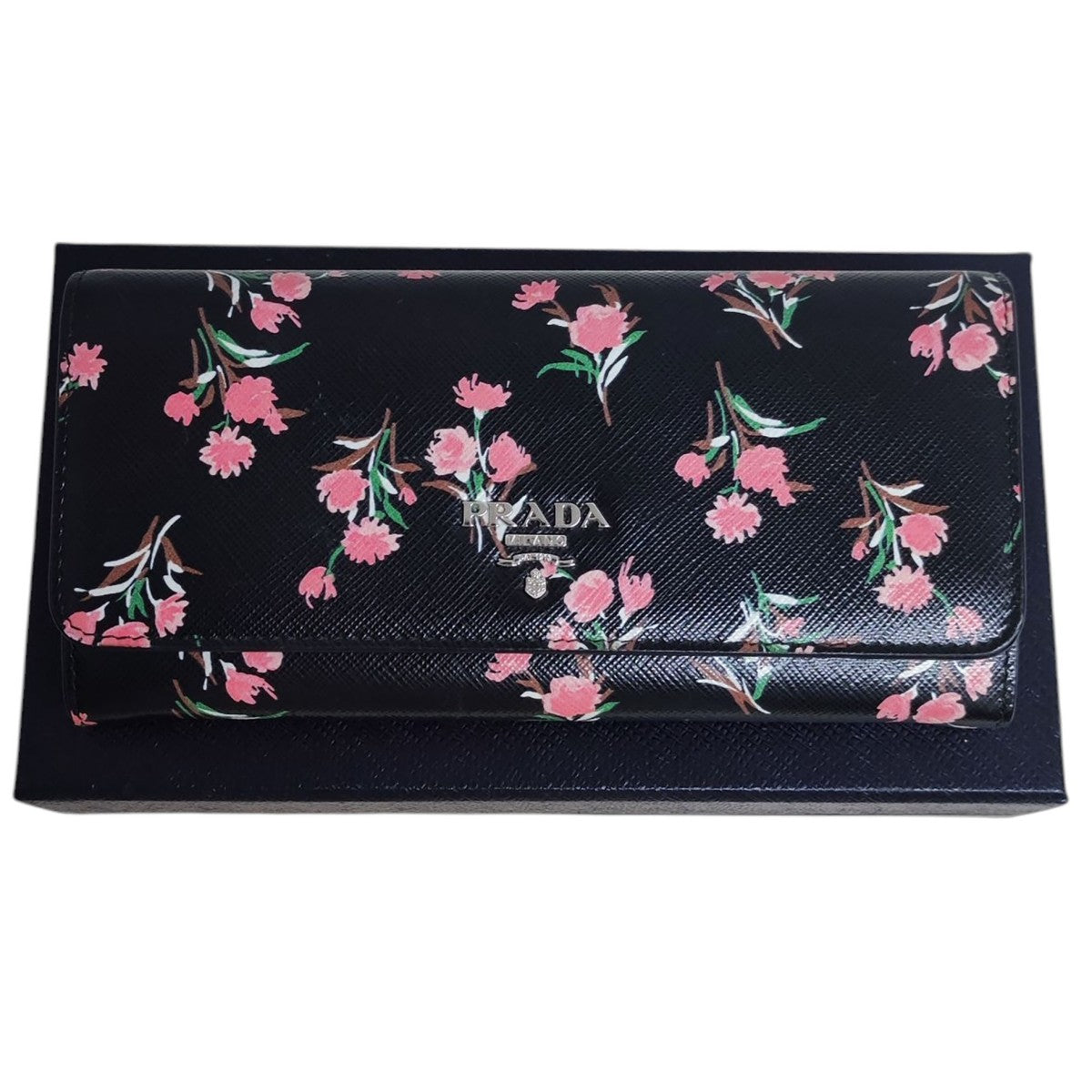 PRADA(プラダ) VITELLO MOVE PEONIA ラウンドファスナーコインケース