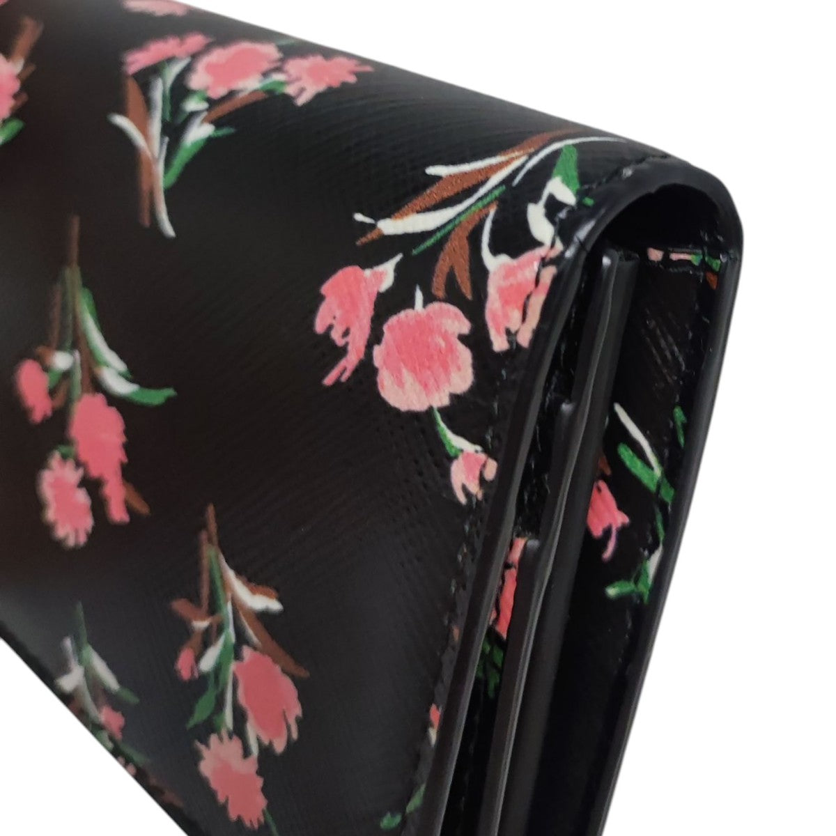 PRADA 長財布 花柄 ブラック PRADA(プラダ) サフィアーノ花柄 長財布 85N ブラック｜【公式