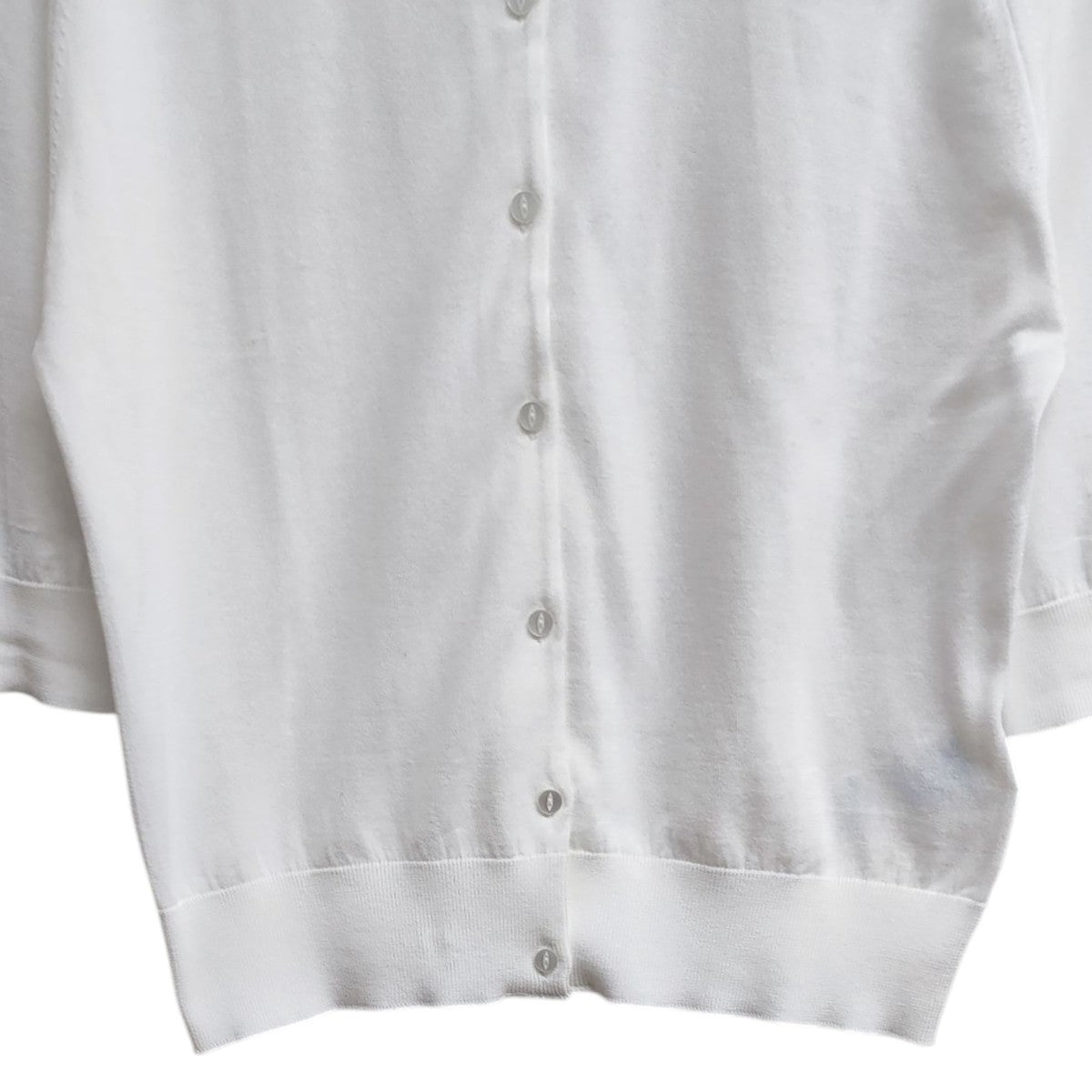 JOHN SMEDLEY 5分袖カーディガン 古着・中古-5枚目のアイテム画像