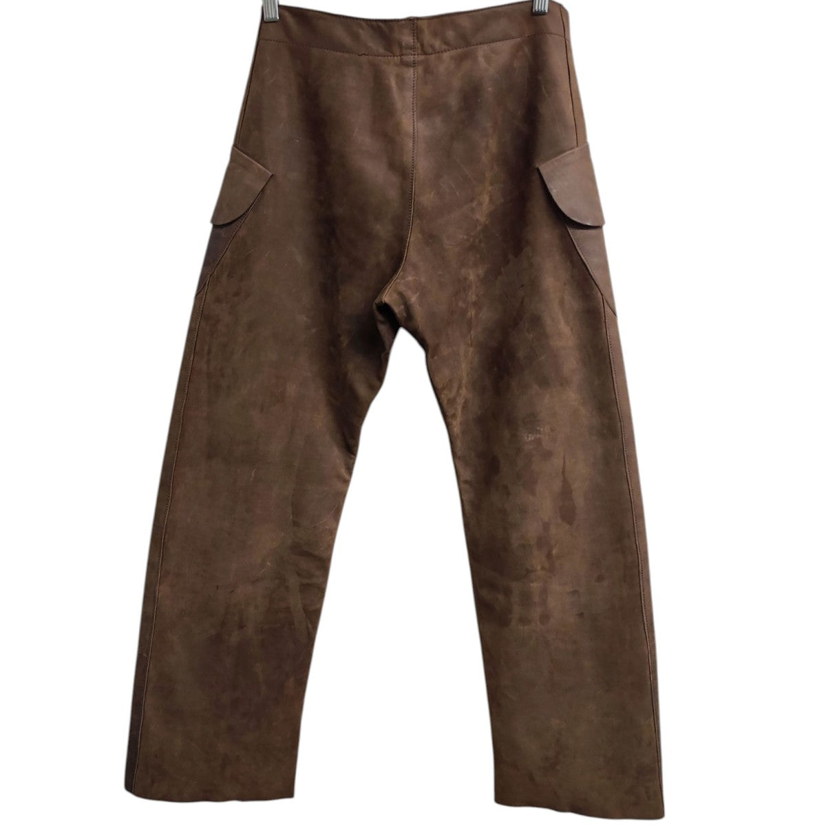 Maison Margiela 10 初期 レザーマックイーンパンツ 裏地付 MADE IN FRANCE 古着・中古-3枚目のアイテム画像