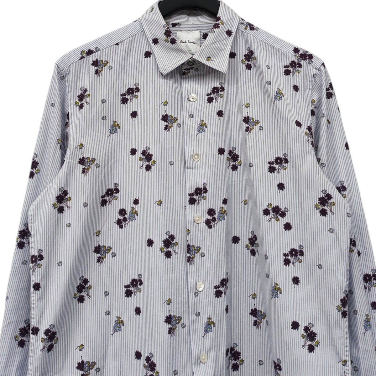 Paul Smith(ポールスミス) 花ストライプ柄シャツ 143205 ホワイト