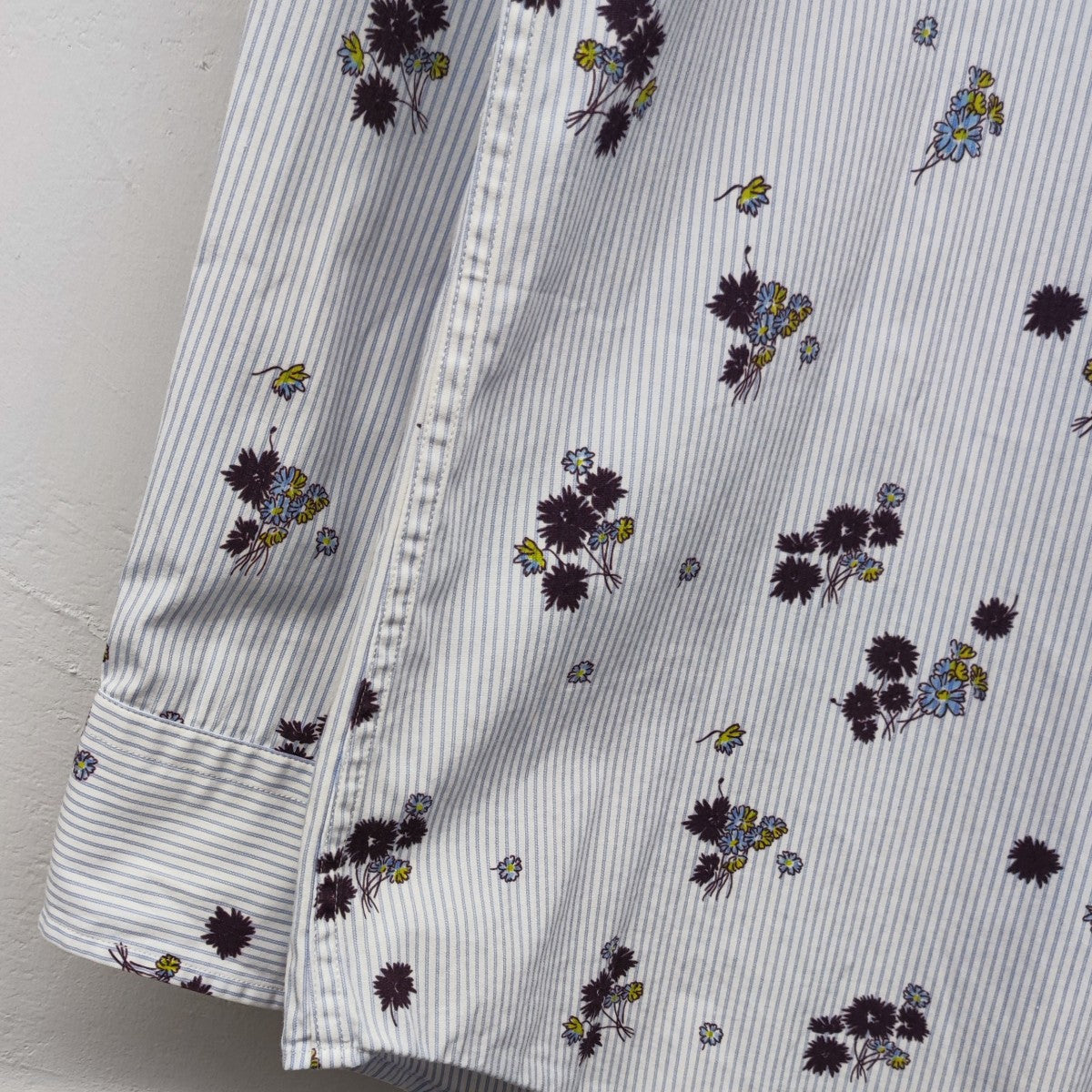 Paul Smith(ポールスミス) 花ストライプ柄シャツ 143205 ホワイト