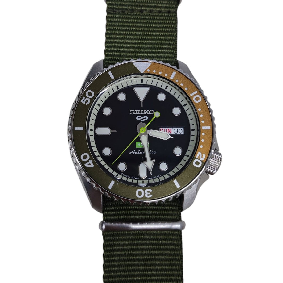 5スポーツHUFコラボモデル 4R36-12K0 自動巻時計