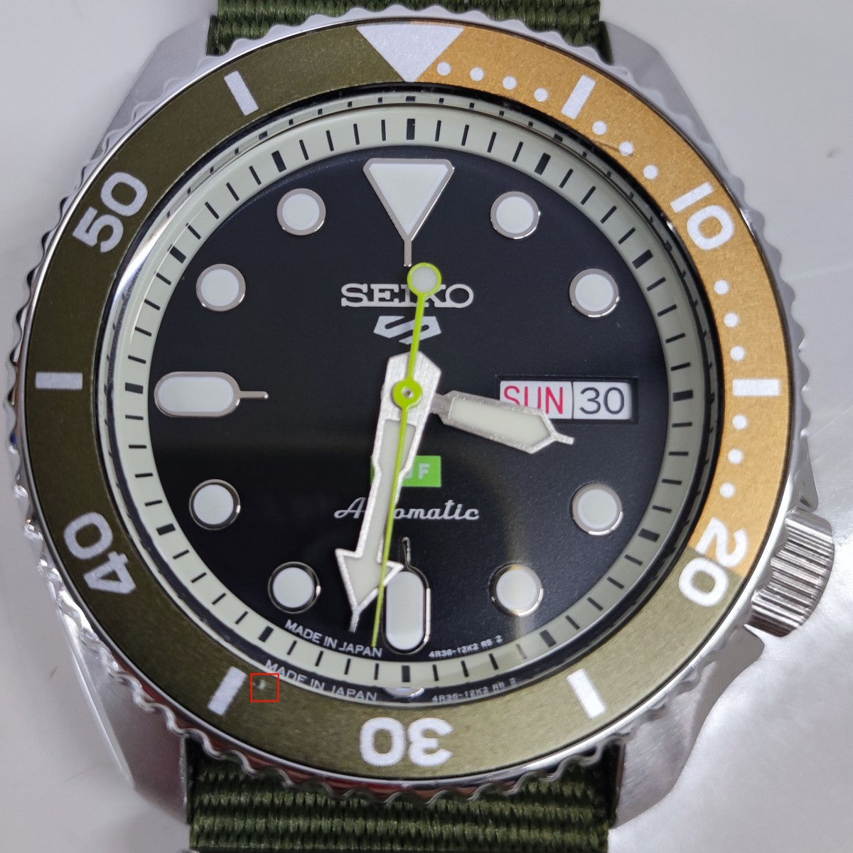 5スポーツHUFコラボモデル 4R36-12K0 自動巻時計