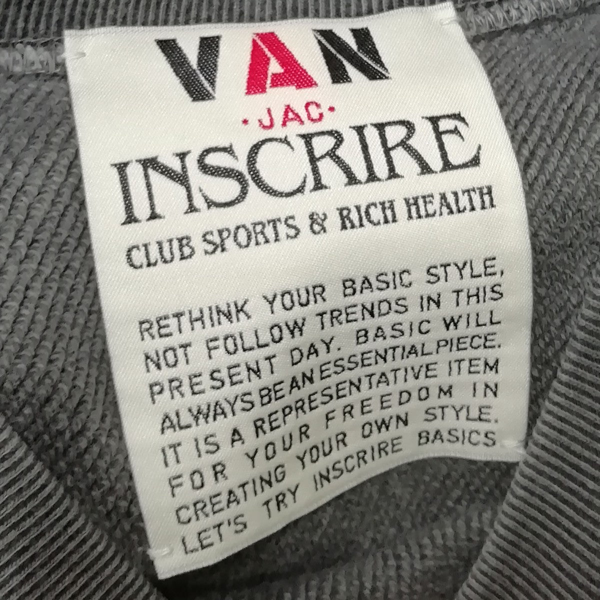 INSCRIRE(アンスクリア) AN Warming-up Crew Neck スウェット I22AW