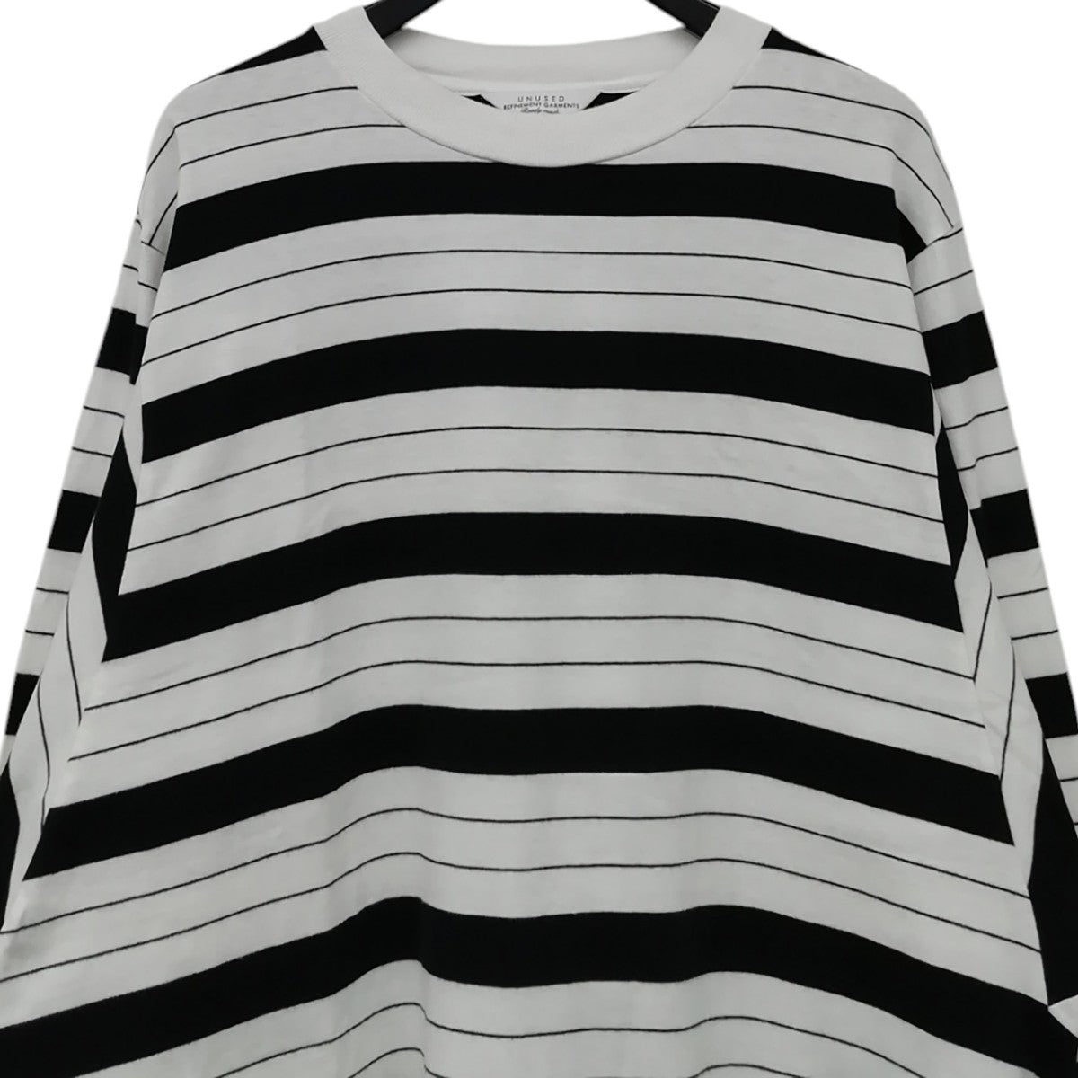 UNUSED LONG SLEEVE BORDER T-SHIRT ロングスリーブTシャツ 古着・中古-2枚目のアイテム画像