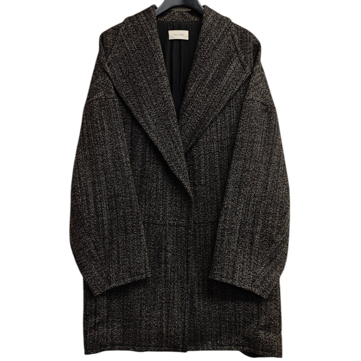 新品　DES PRES ウールノーカラーコート 楽天市場】【SALE／40%OFF】ウールモッサ ノーカラーコート DES PRES