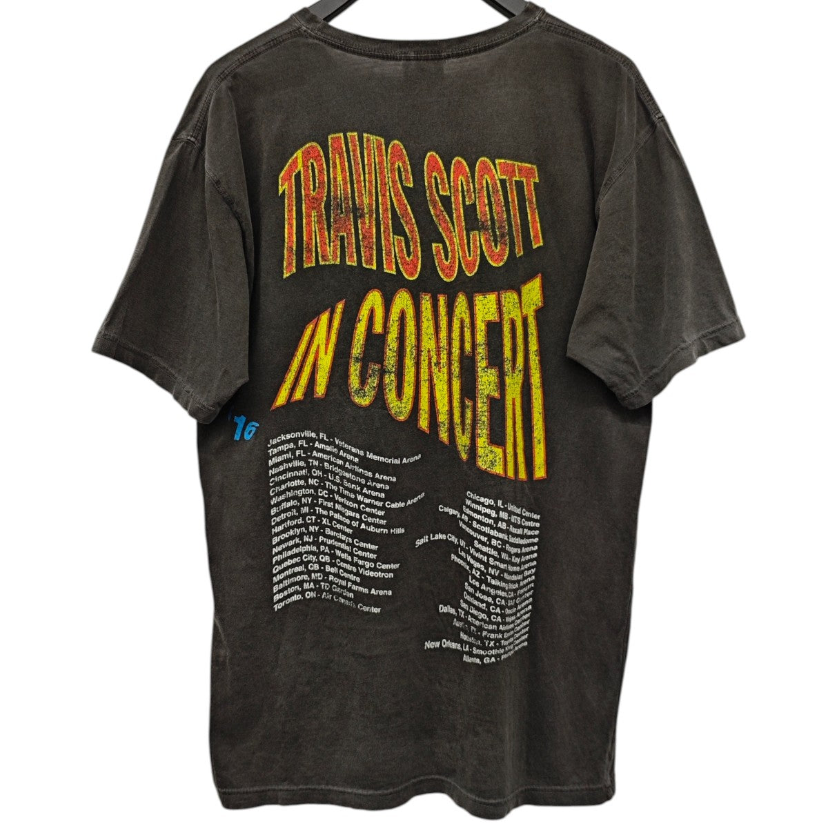 TRAVIS SCOTT Tour 2016 Tシャツ 古着・中古-3枚目のアイテム画像