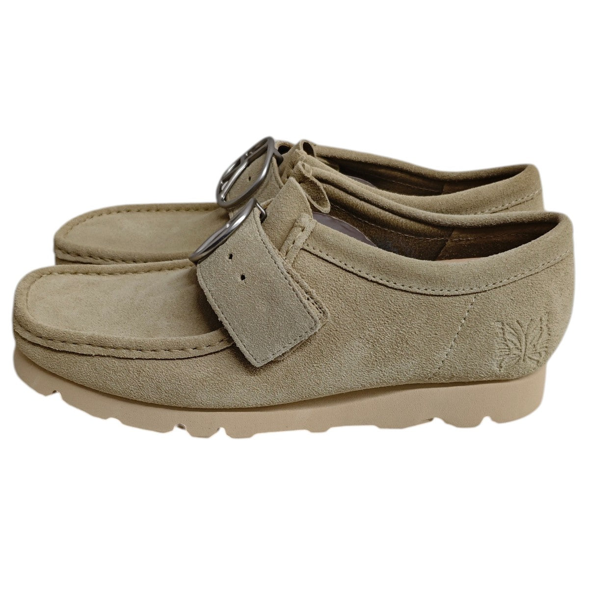 Needles×Clarks Walla Strap Lo ワラビースエードシューズ ベージュ
