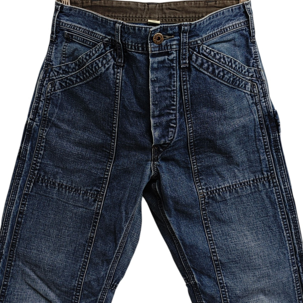 RRL(ダブルアールエル) ダブルニー ペインターデニムパンツ インディゴ