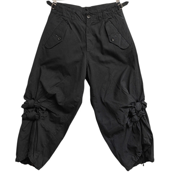 COMME des GARCONS(コムデギャルソン) ワイド裾リボンパンツ ブラック