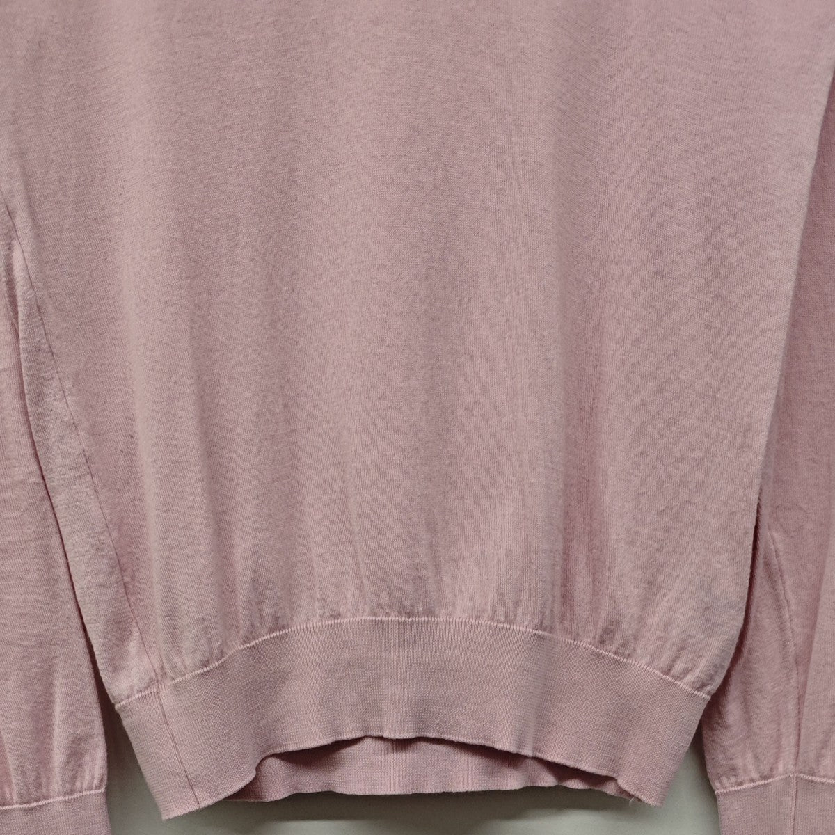 JOHN SMEDLEY(ジョンスメドレー) Vネック コットンニット ピンク