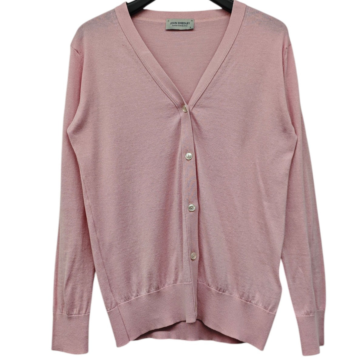 JOHN SMEDLEY コットンニット カーディガン 古着・中古-1枚目のアイテム画像