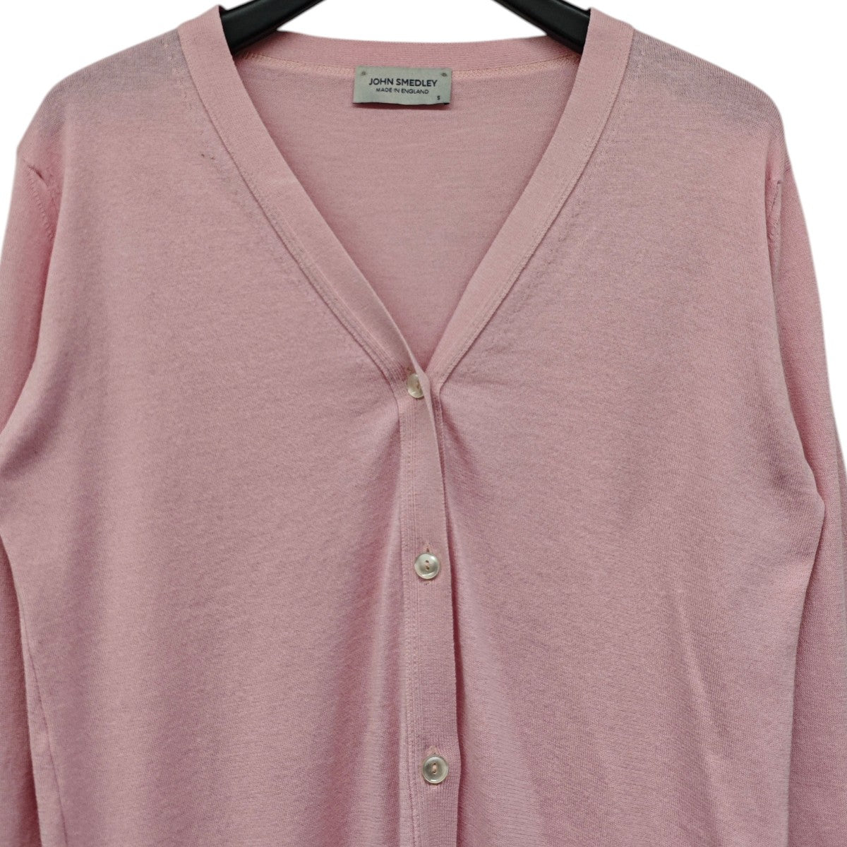 JOHN SMEDLEY コットンニット カーディガン 古着・中古-2枚目のアイテム画像