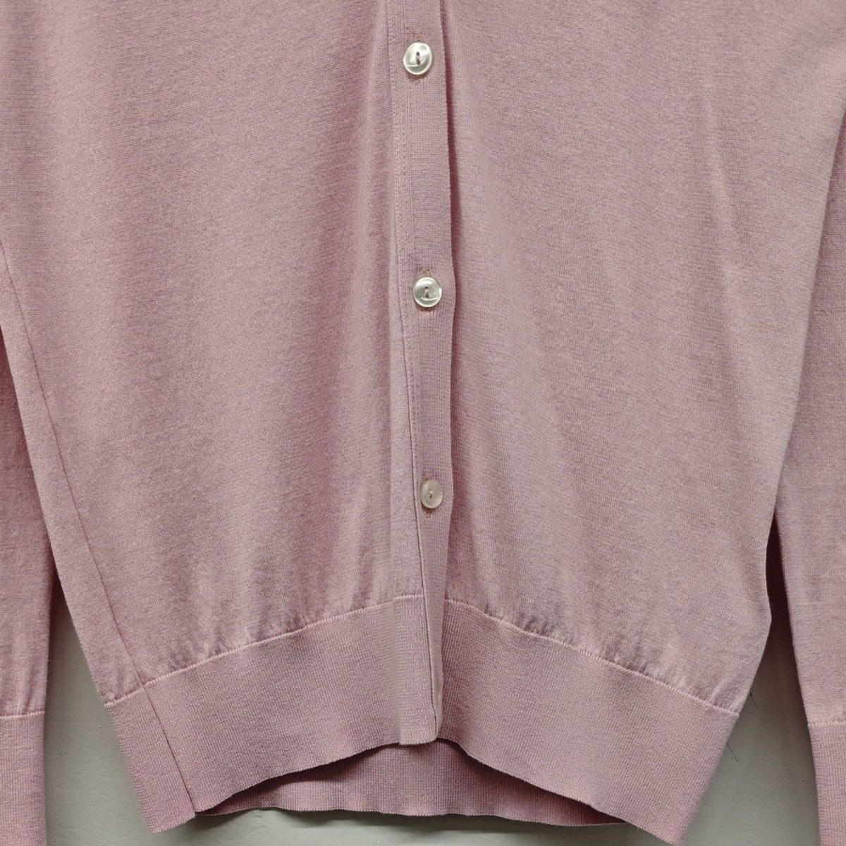 JOHN SMEDLEY コットンニット カーディガン 古着・中古-5枚目のアイテム画像