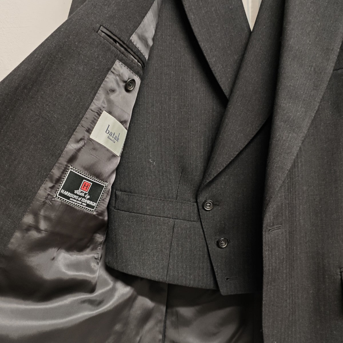 3ピース スーツ Harrisons of Edinburgh