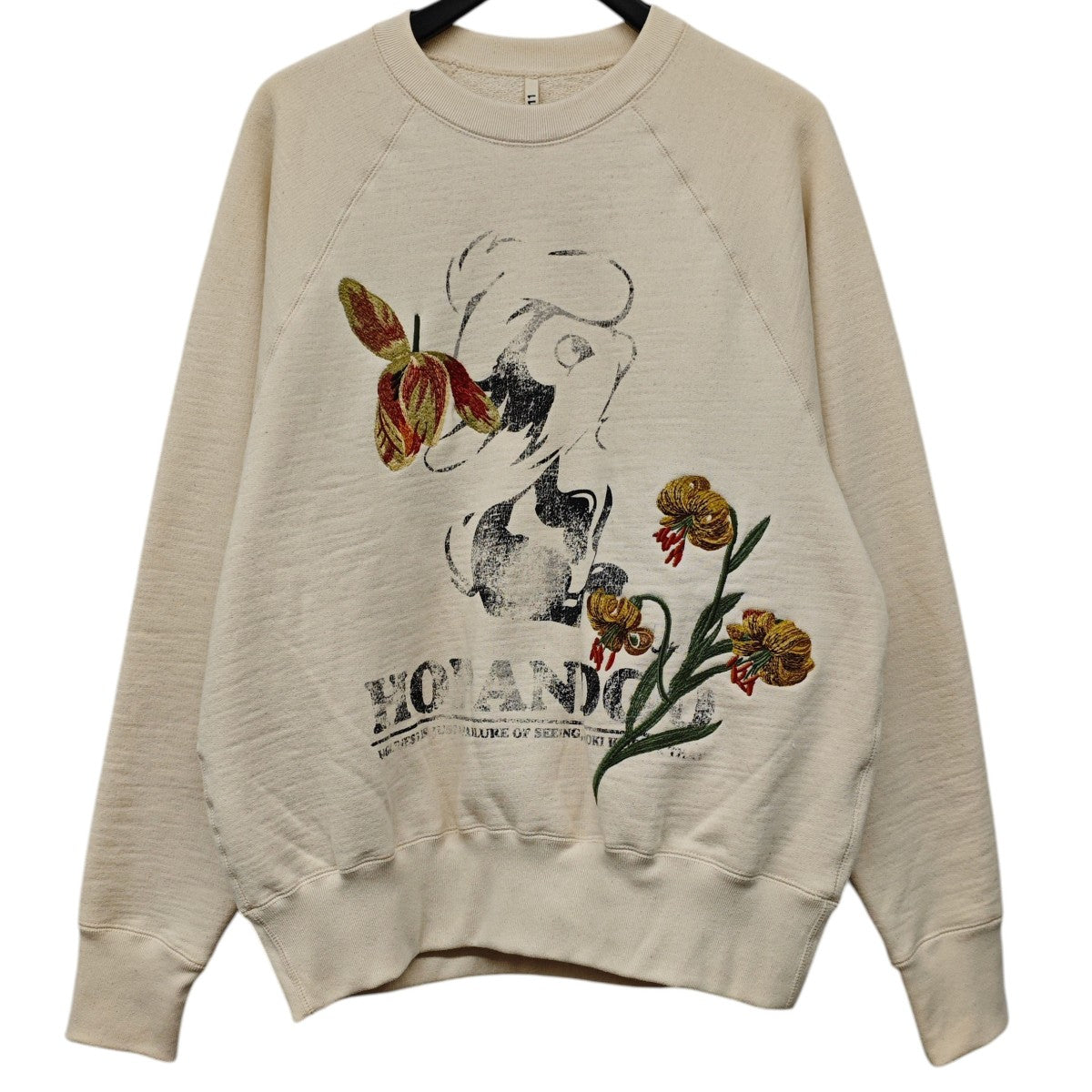 KHOKI 2024AW Vintage finished sweatshirt 24fw-t-04 古着・中古-1枚目のアイテム画像