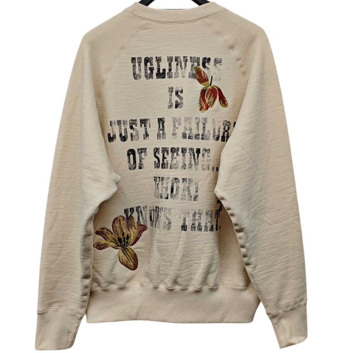 KHOKI 2024AW Vintage finished sweatshirt 24fw-t-04 古着・中古-2枚目のアイテム画像