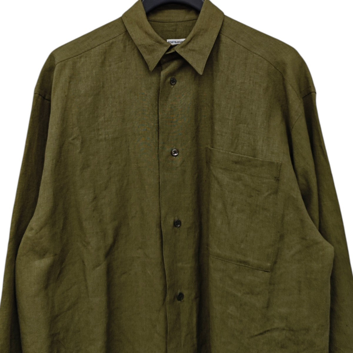 POSTELEGANT Linen Relax Shirt リネンリラックスシャツ 長袖シャツ 古着・中古-2枚目のアイテム画像