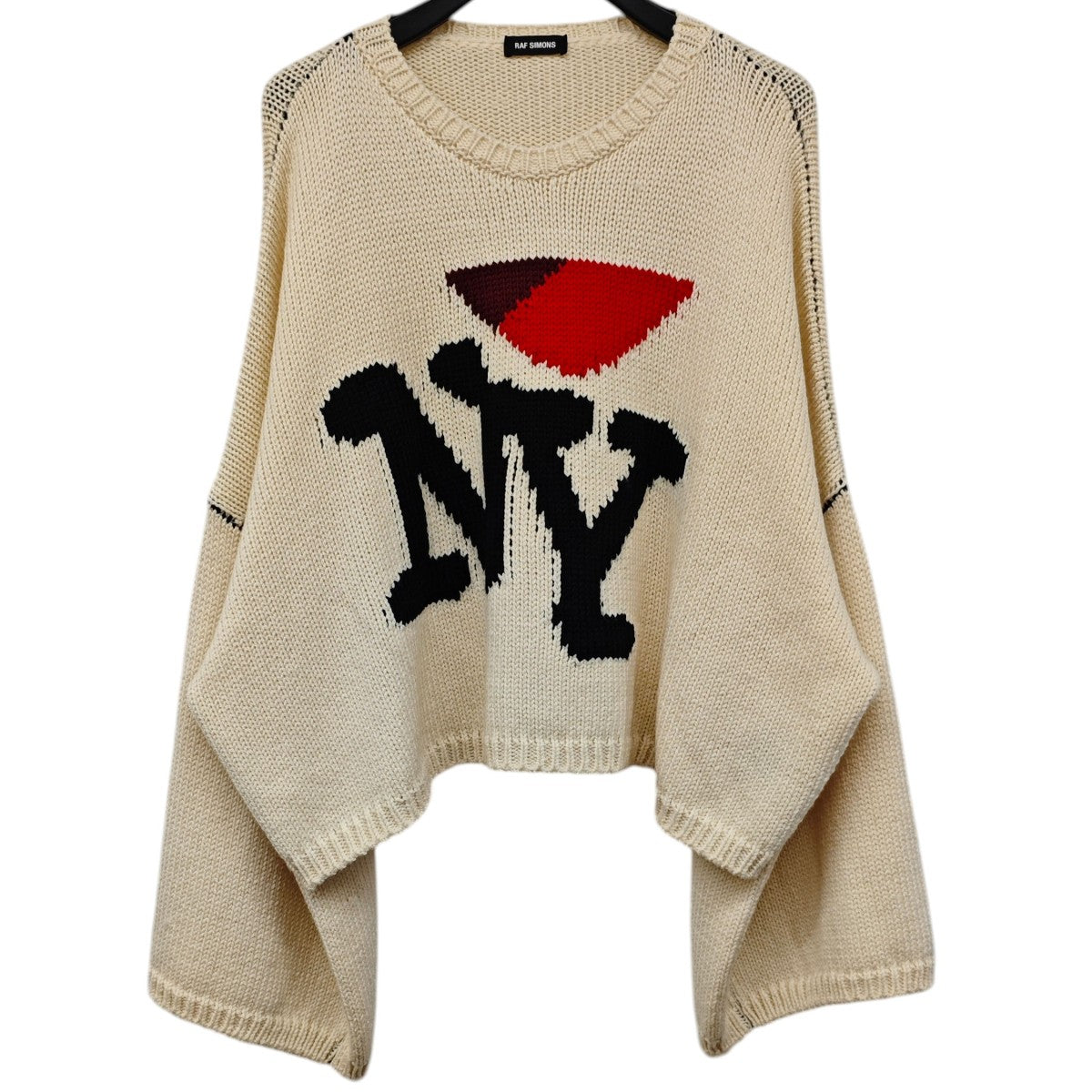 RAF SIMONS(ラフシモンズ) NYエンブロイダリー ジャガードニット 