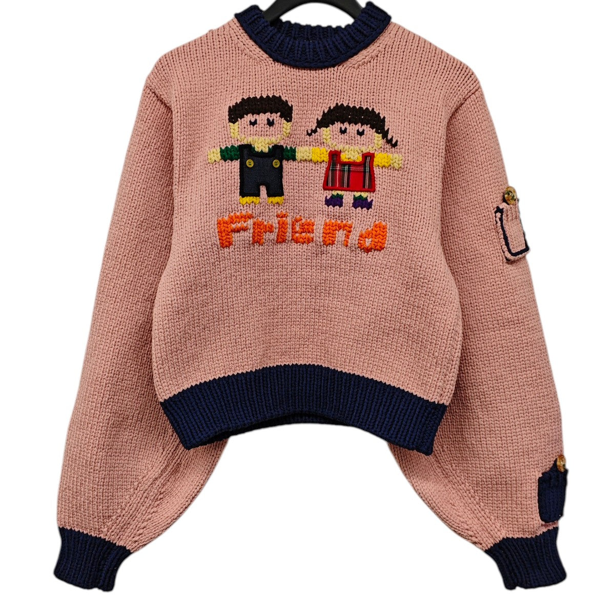 anrealage homme FRIENDS PULLOVER KNIT ニット 古着・中古-1枚目のアイテム画像