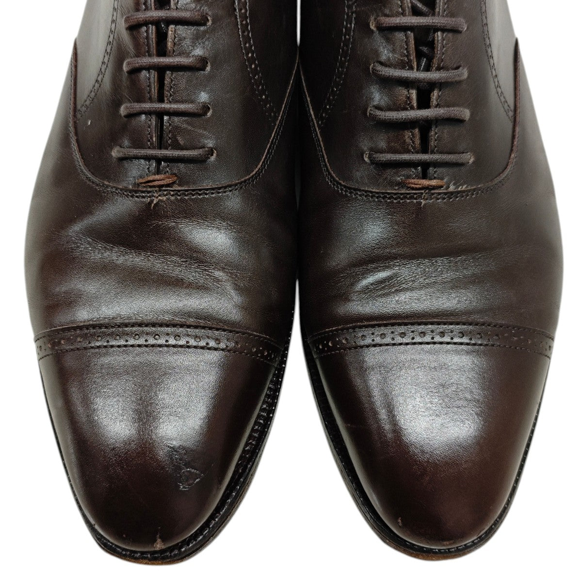JOHN LOBB(ジョンロブ) キャップトゥ レザーシューズ ブラウン サイズ