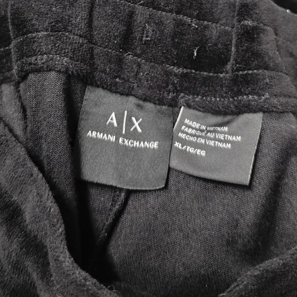 ARMANI EXCHANGE ベロアリブパンツ 古着・中古-4枚目のアイテム画像