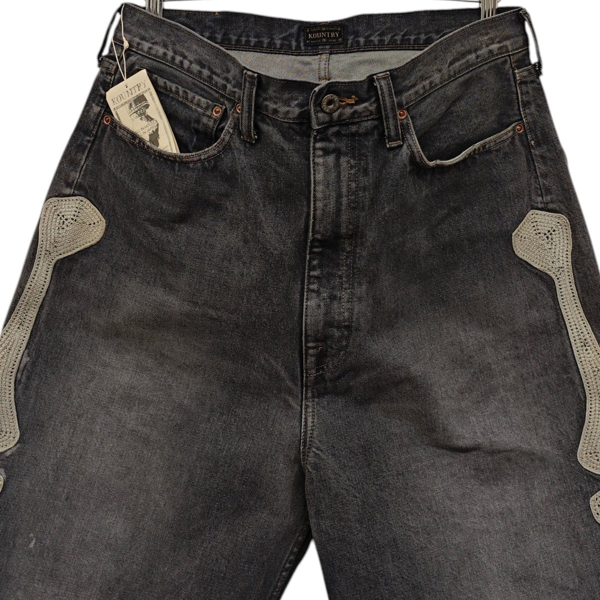 KAPITAL デニムボーンハーフパンツ 14oz Denim 5P Shorts EK-1449SPA 古着・中古-2枚目のアイテム画像