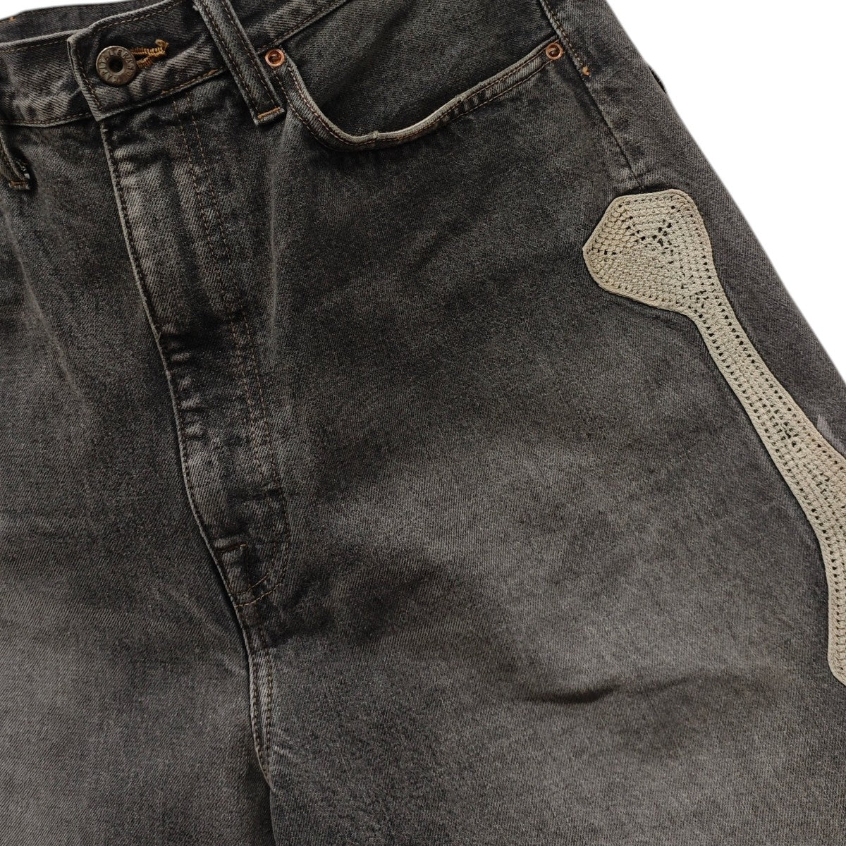 KAPITAL デニムボーンハーフパンツ 14oz Denim 5P Shorts EK-1449SPA 古着・中古-7枚目のアイテム画像